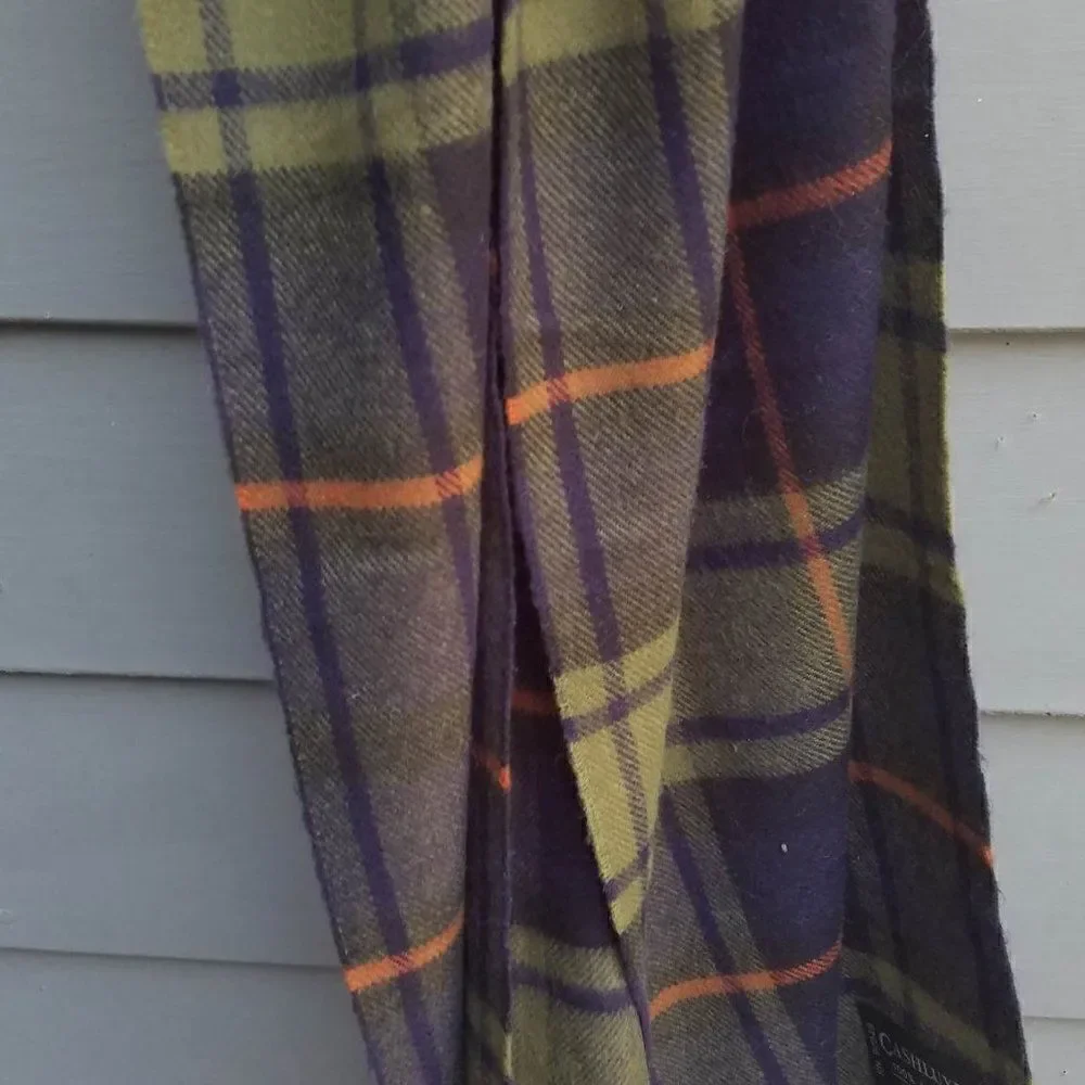 Cashluxe Acrylic Plaid Scarf